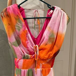 Vivid Floral Maxi Dress by Intempo size M